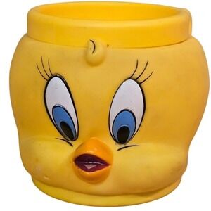 Vintage Tweety‎ Bird 3D Collector Plastic Mug Cup Looney Tunes Warner Bros